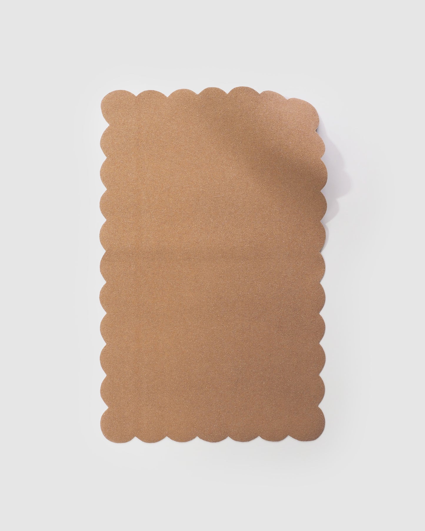 Vegan Leather Scallop Travel Changing Mat, Taupe