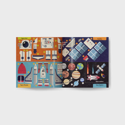 Colour with Stickers: Space, Sticker Book