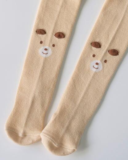 Knitted Leggings, Teddy Bear