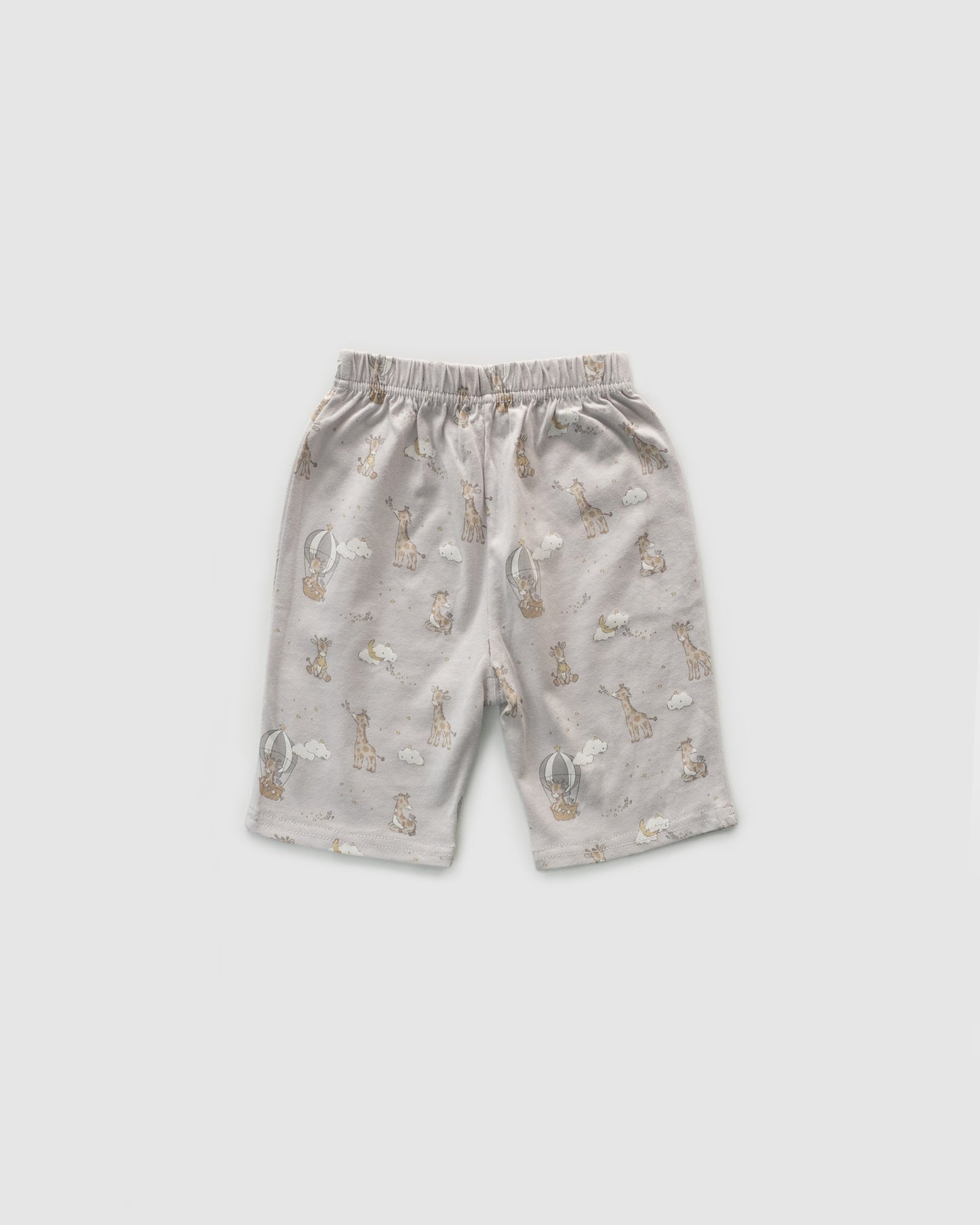 Crew Neck T-Shirt & Shorts Loungewear, Giraffes