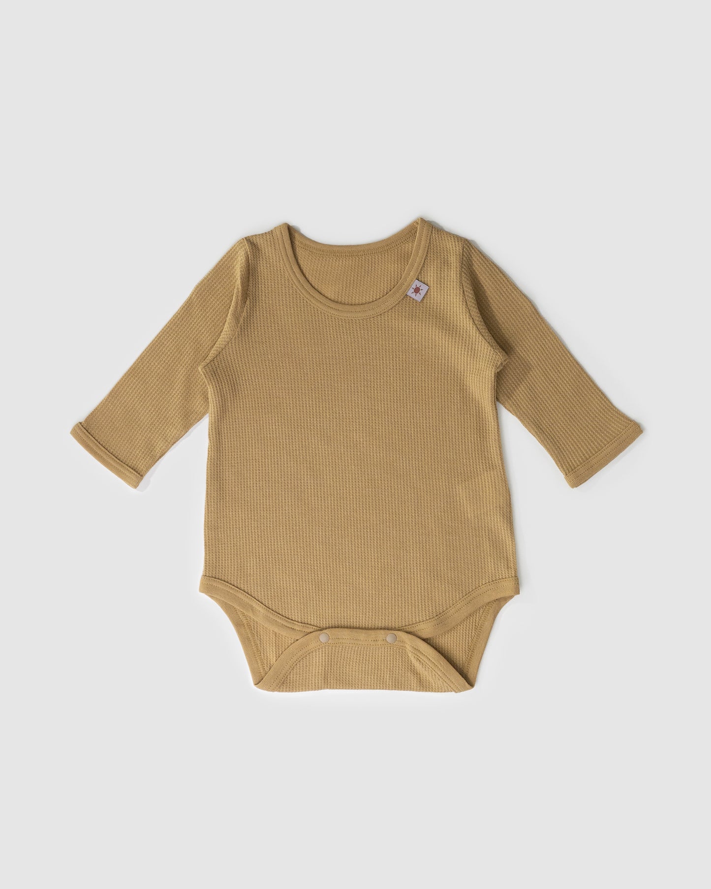 Pack of Three - Waffle Long Sleeve Bodysuit, Weather