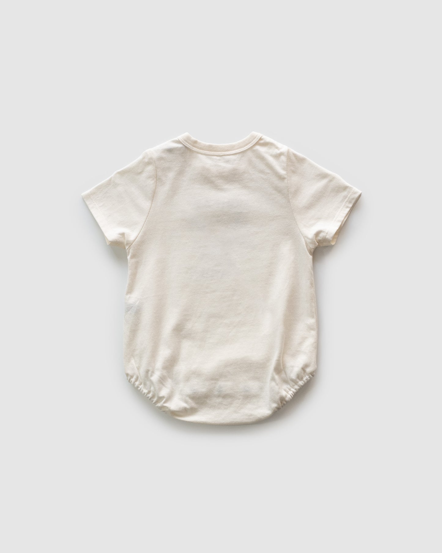 Dumbo Bodysuit with Embroidered Text, Cream