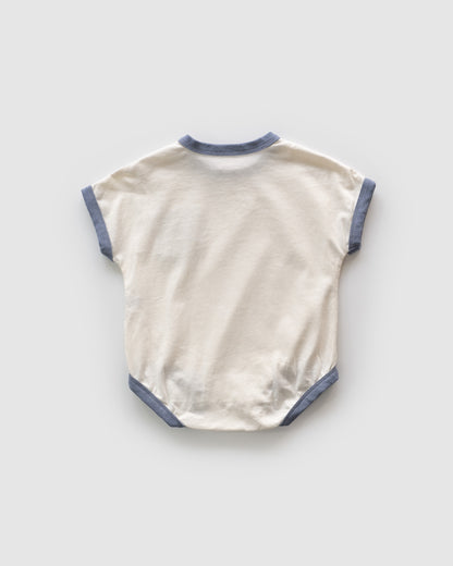 Embroidered Donald Duck Bodysuit with Pocket