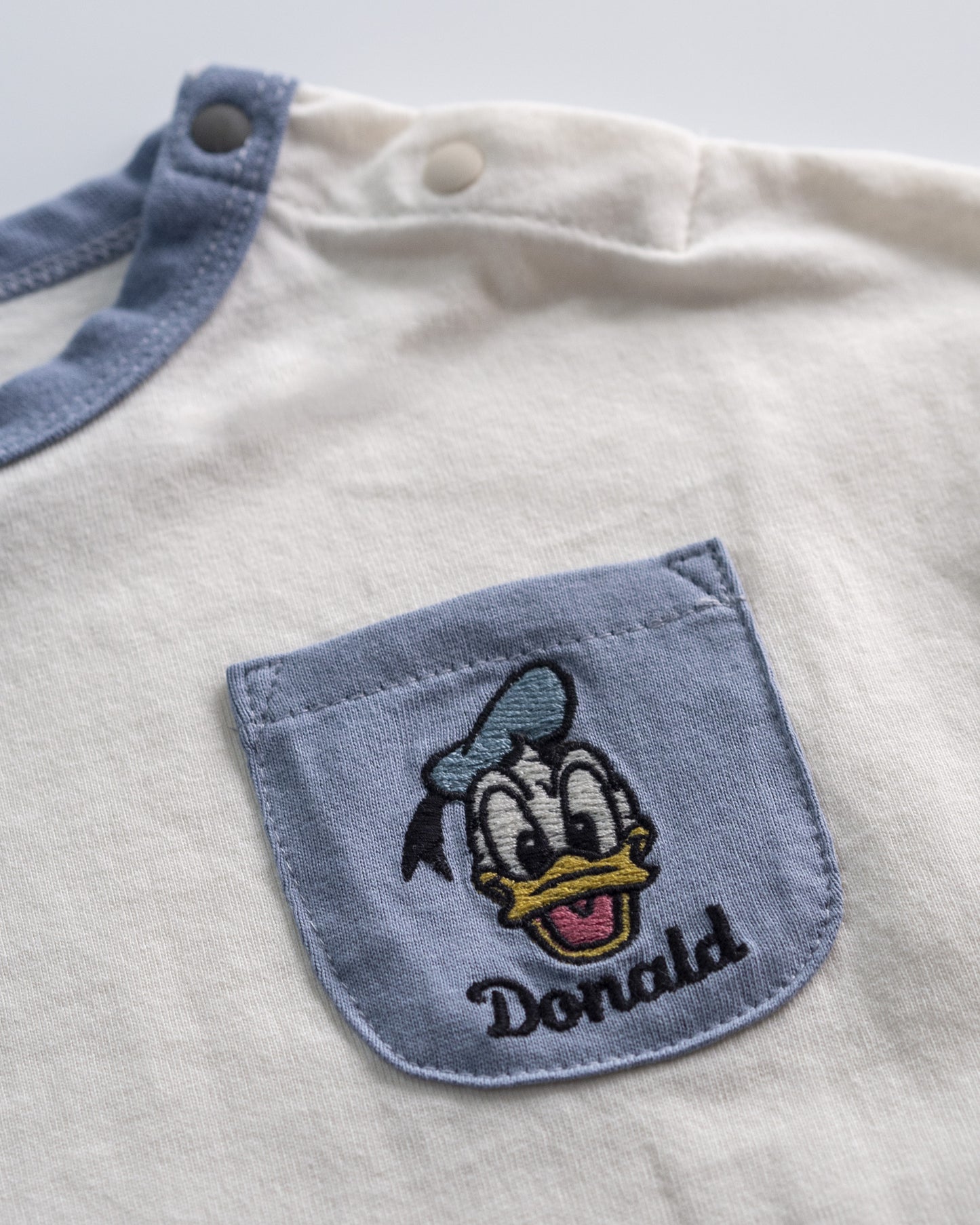 Embroidered Donald Duck Bodysuit with Pocket