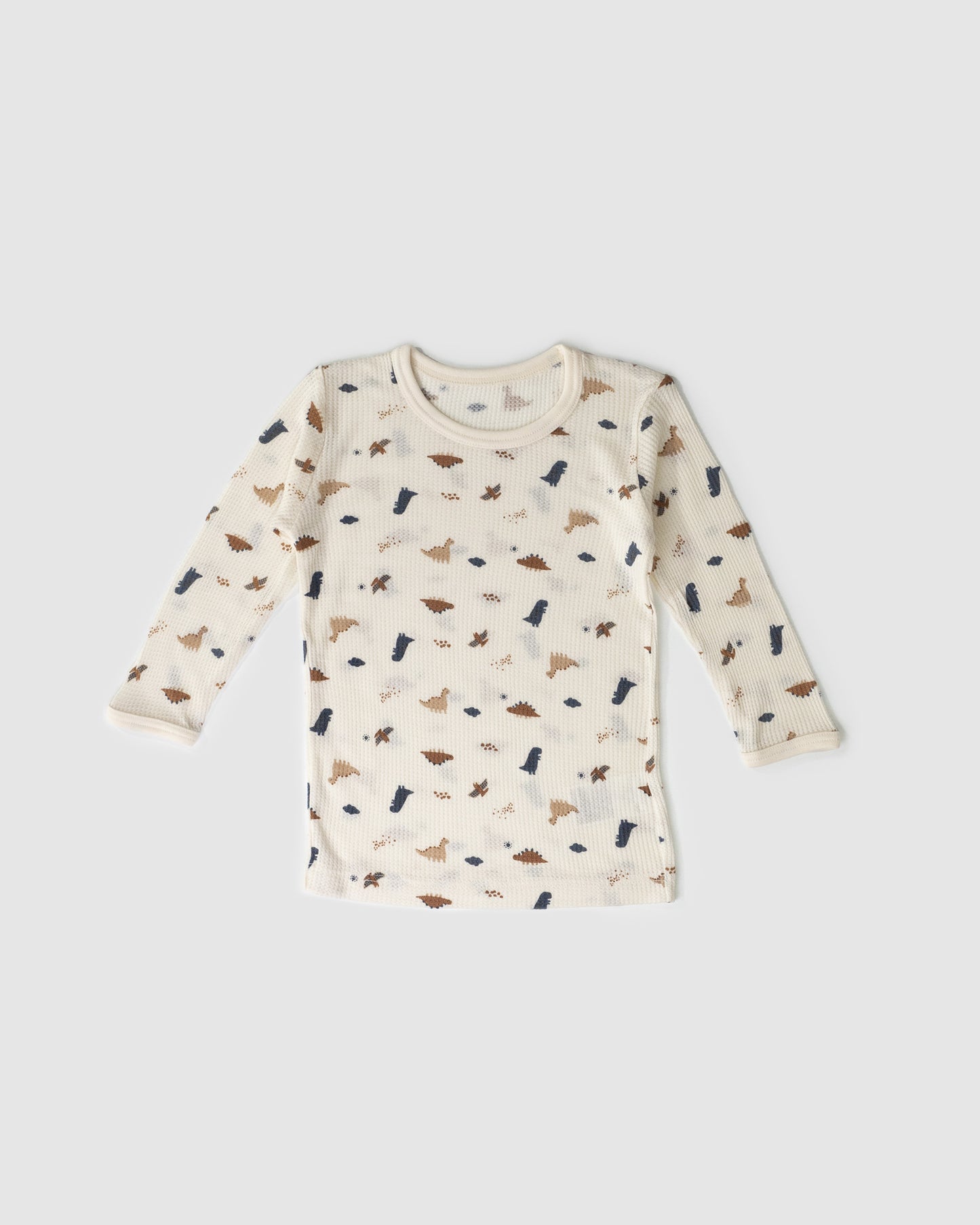 Pack of Two - Waffle Long Sleeve T-Shirt, Dinosaurs