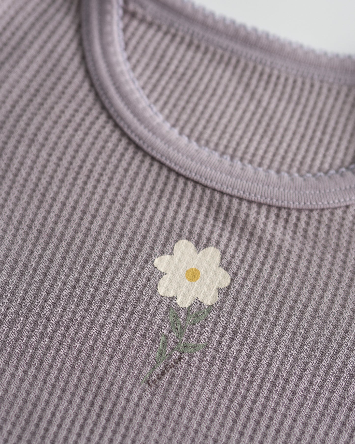 Pack of Two - Waffle Long Sleeve T-Shirt, Daisy and Fruits