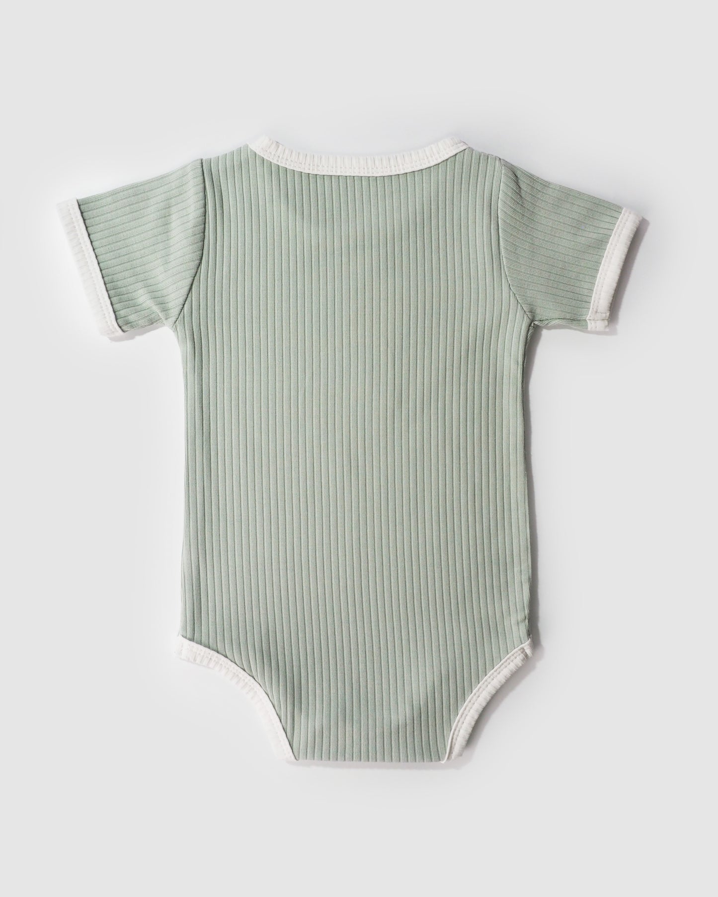 Ribbed Retro Sporty Bodysuit, Mint