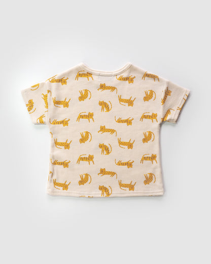 Safari Waffle T-Shirt, Off-white