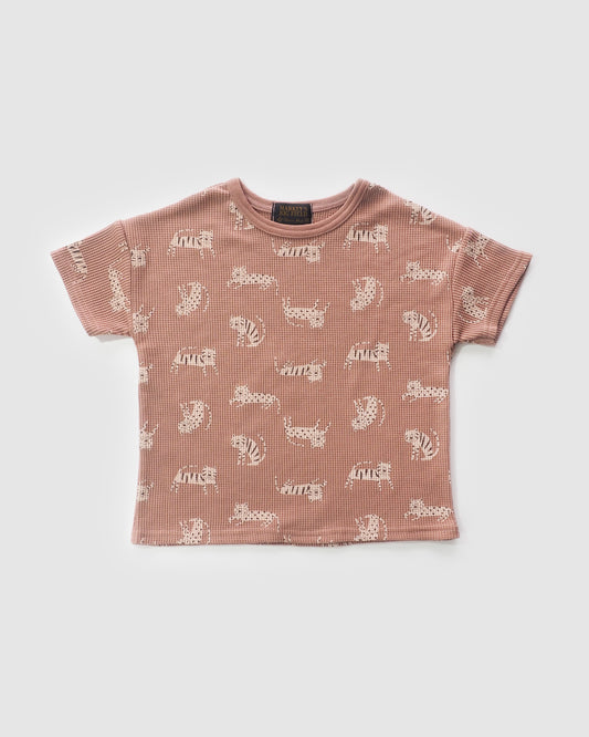 Safari Waffle T-Shirt, Terracotta